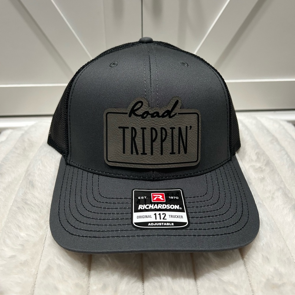 Road Trippin’ Laser Engraved Richardson trucker Hat.